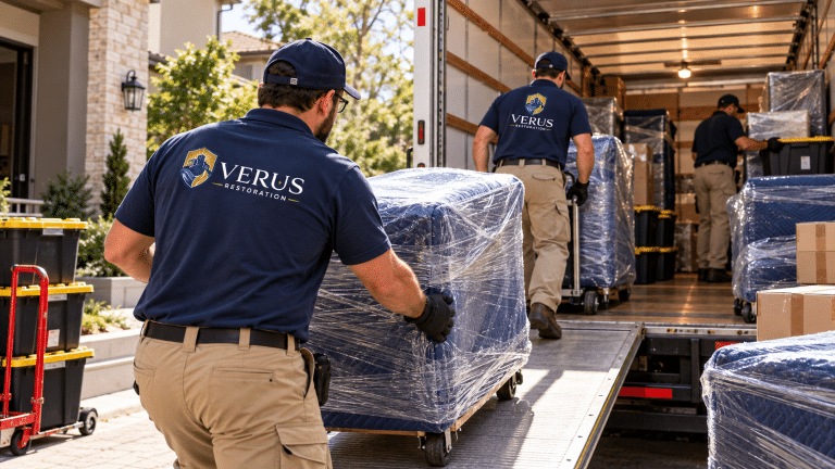 Equipment and documentation from a Verus contents cleaning job