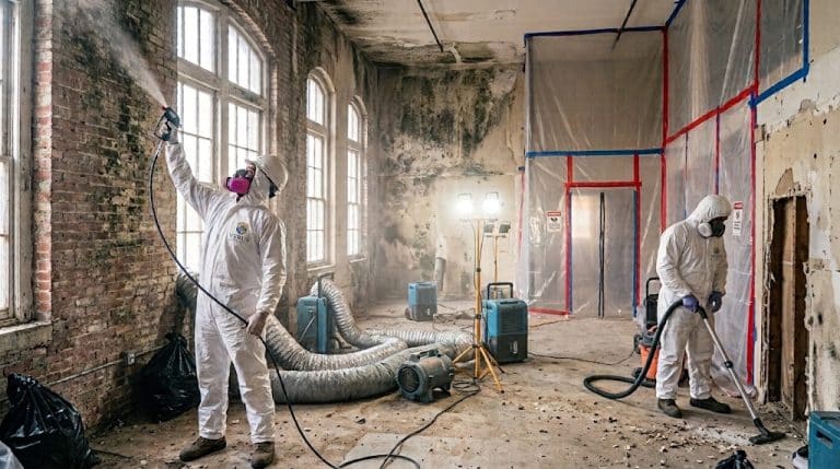 Mold remediation, one of the Verus restoration services