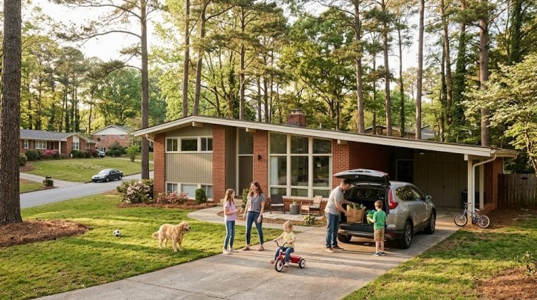 A residential street in Doraville, GA served by Verus Restoration
