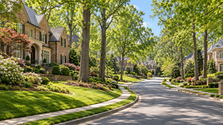 Homes in Dunwoody, Georgia, where Verus provides 24/7 water damage restoration