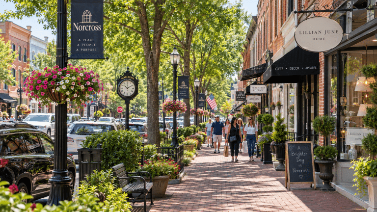 Homes in Norcross, Georgia, where Verus provides 24/7 water damage restoration