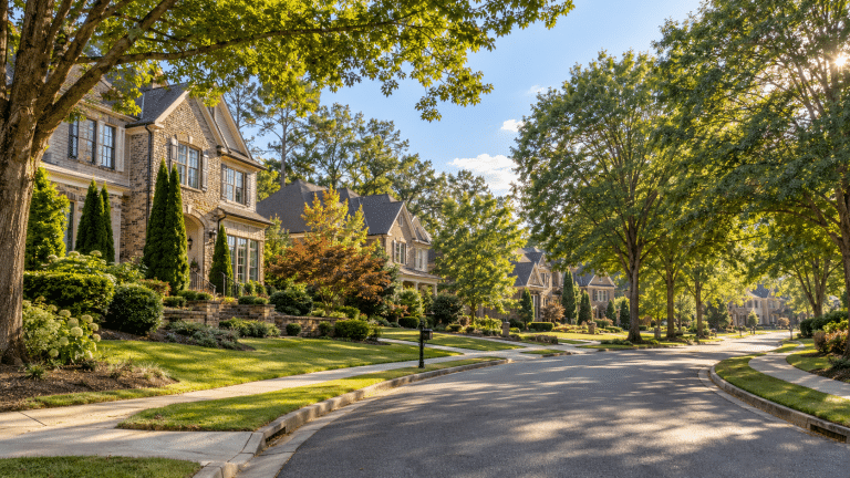 Homes in Peachtree Corners, Georgia, where Verus provides 24/7 water damage restoration