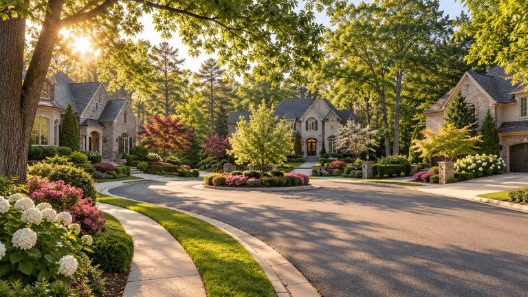 Homes in Sandy Springs, Georgia, where Verus provides 24/7 water damage restoration
