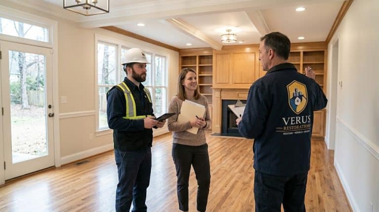 About Verus: documenting a job for the insurance claim