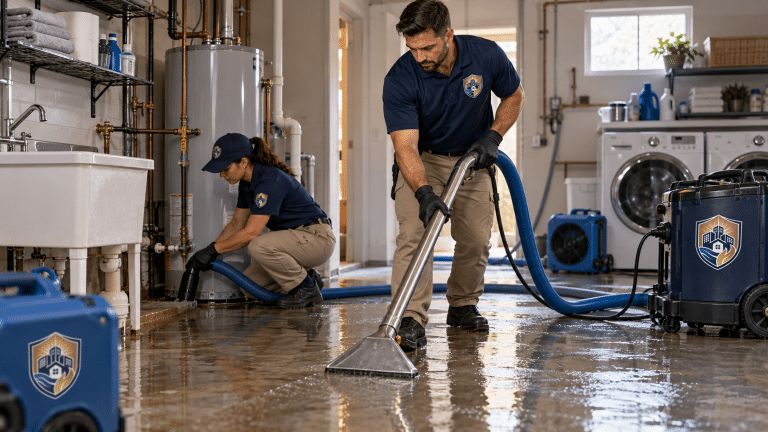 Equipment and documentation from a Verus water removal job